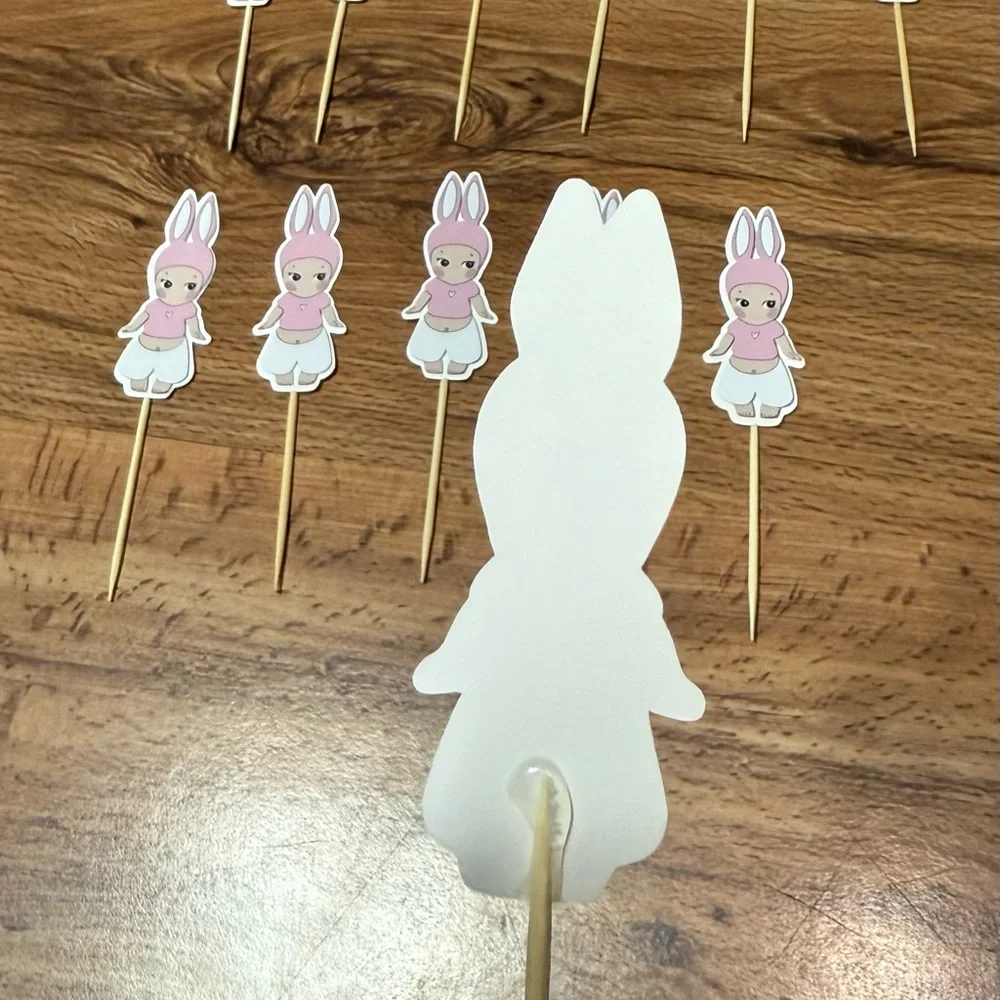 Sunny angels bunny cupcake Toppers
